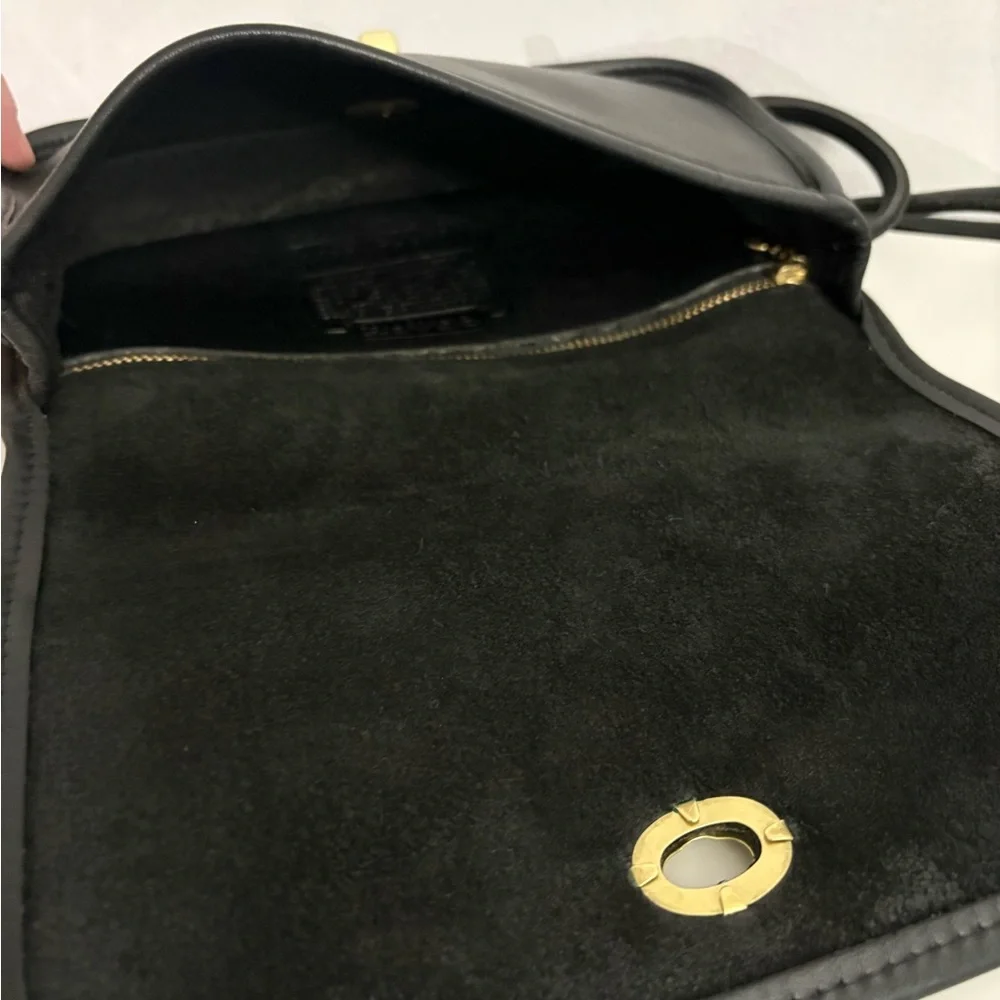 Vintage Coach Black NYC Dinky Penny Pocket Bag - Picture 4 of 8